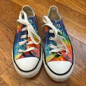 Converse kids girls/boys tie dyed shoes size 13